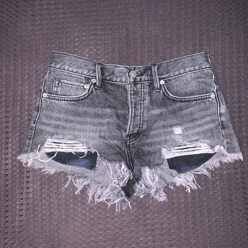 Free People denim shorts